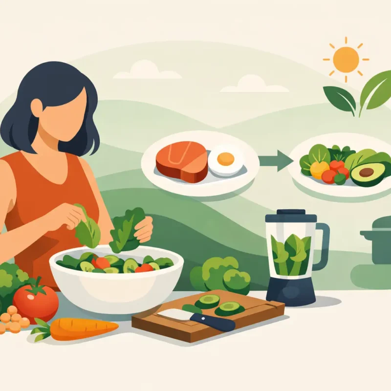 Alimentación vegetal no procesada: cómo empezar