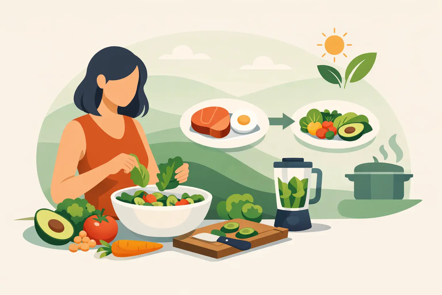 Alimentación vegetal no procesada: cómo empezar