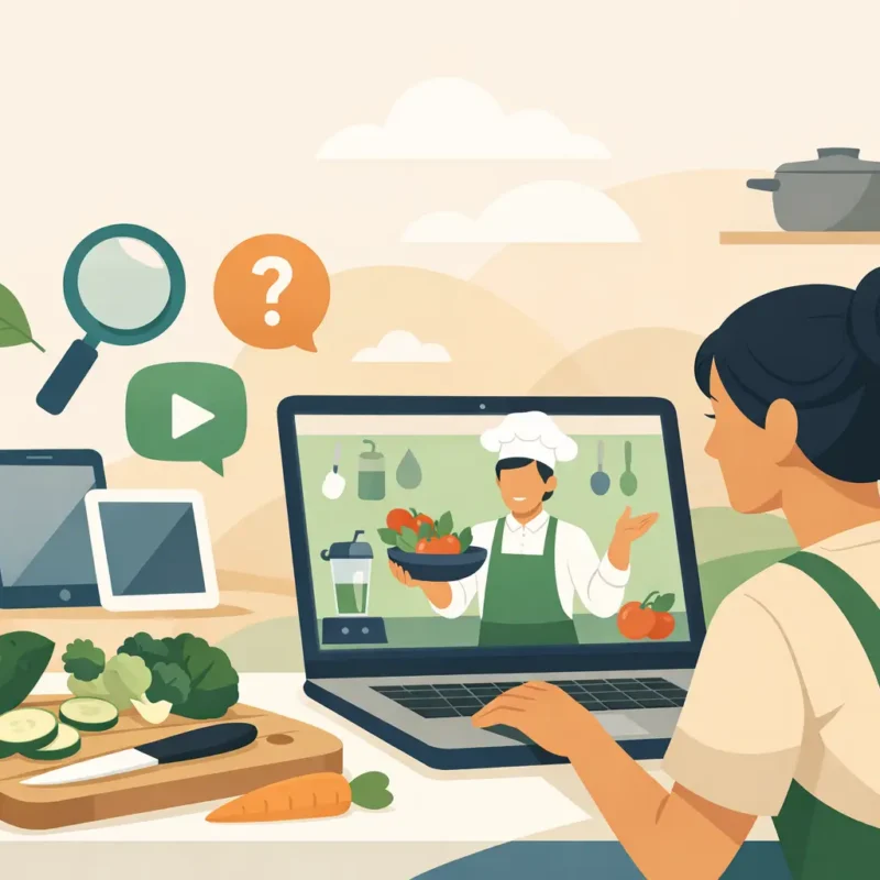 Curso de cocina vegetal online: qué buscar