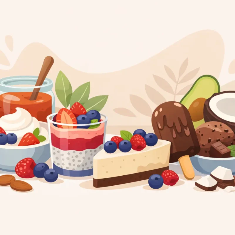 Postres naturales sin azúcar que sí satisfacen