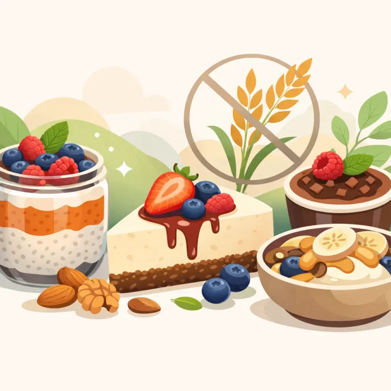 Postres sin gluten saludables que sí nutren