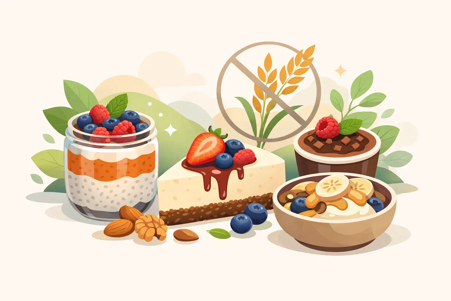 Postres sin gluten saludables que sí nutren