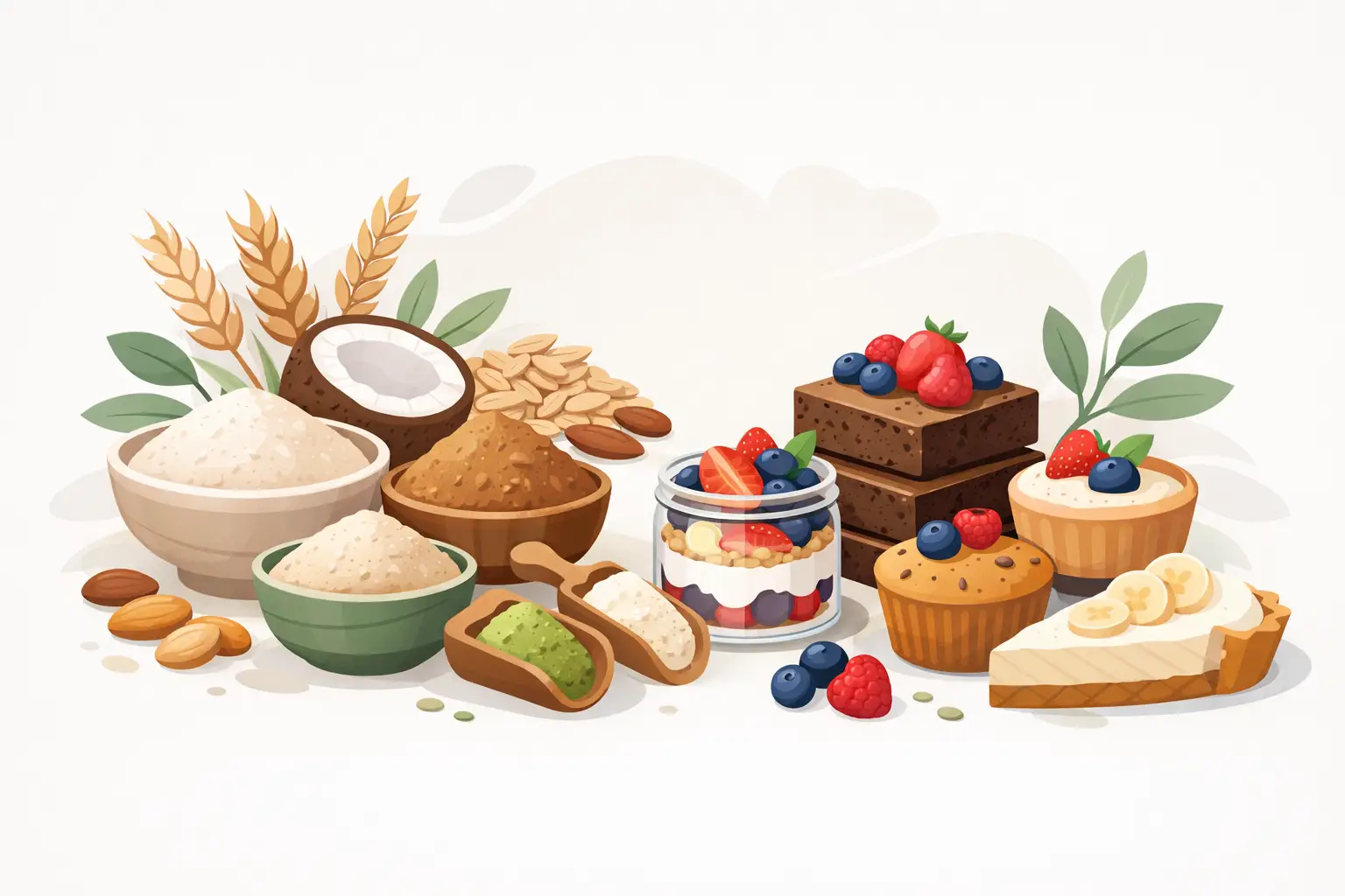 7 mejores harinas para postres saludables