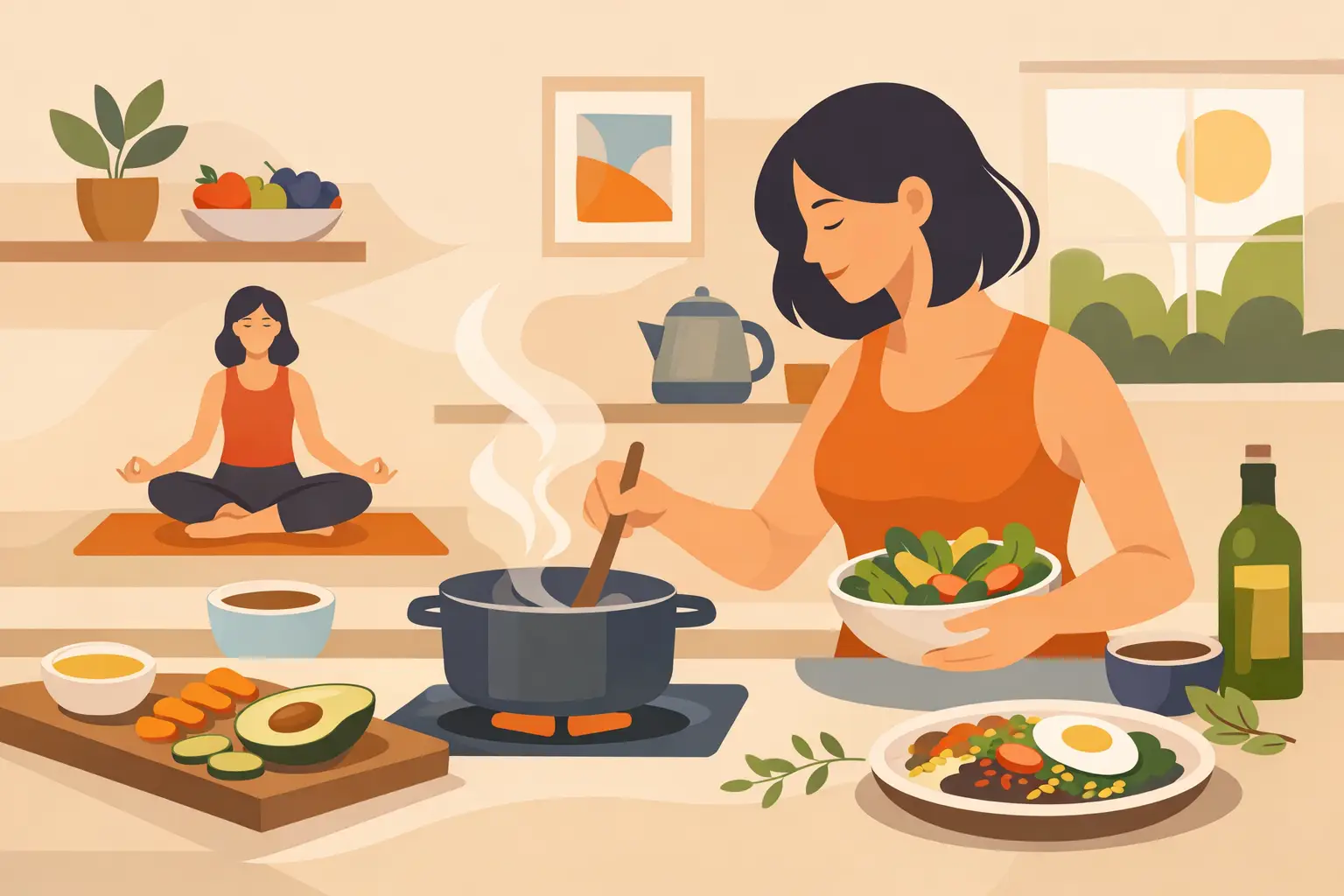 Cocina consciente en casa sin reglas rígidas