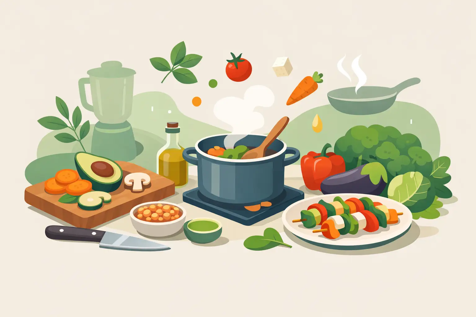 Cocina vegetal para principiantes sin enredos
