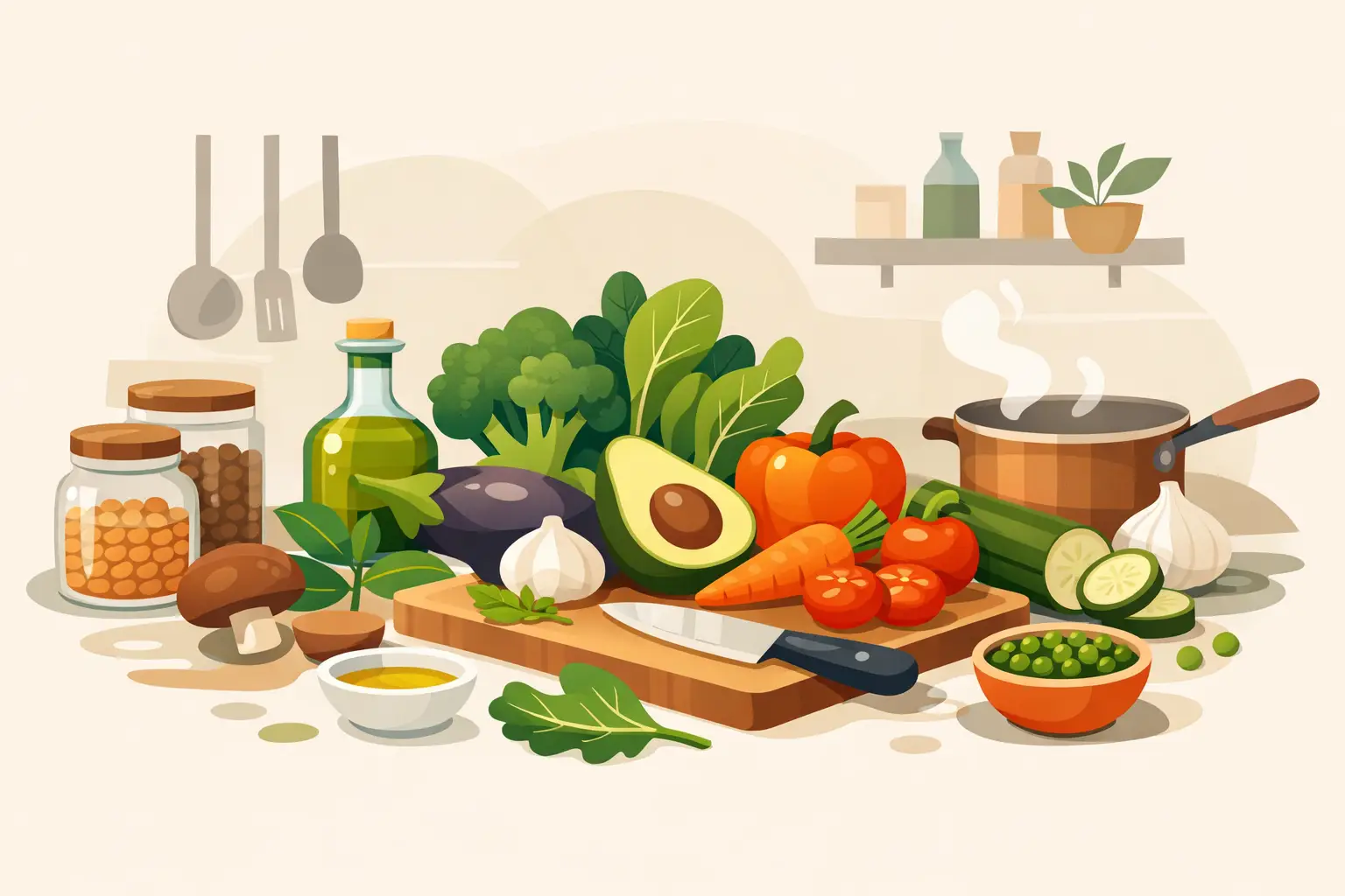 Guía de despensa vegetal para cocinar mejor