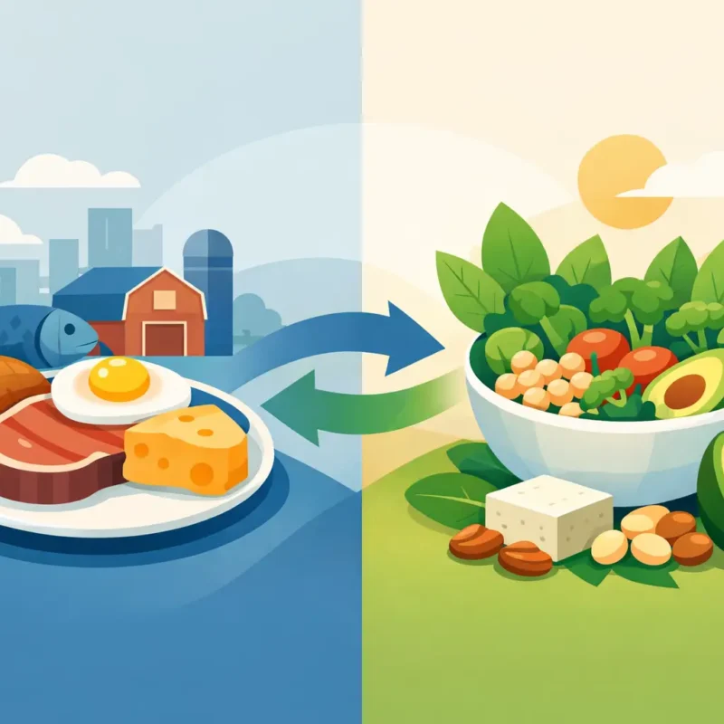 Ejemplo de transición hacia alimentación vegetal