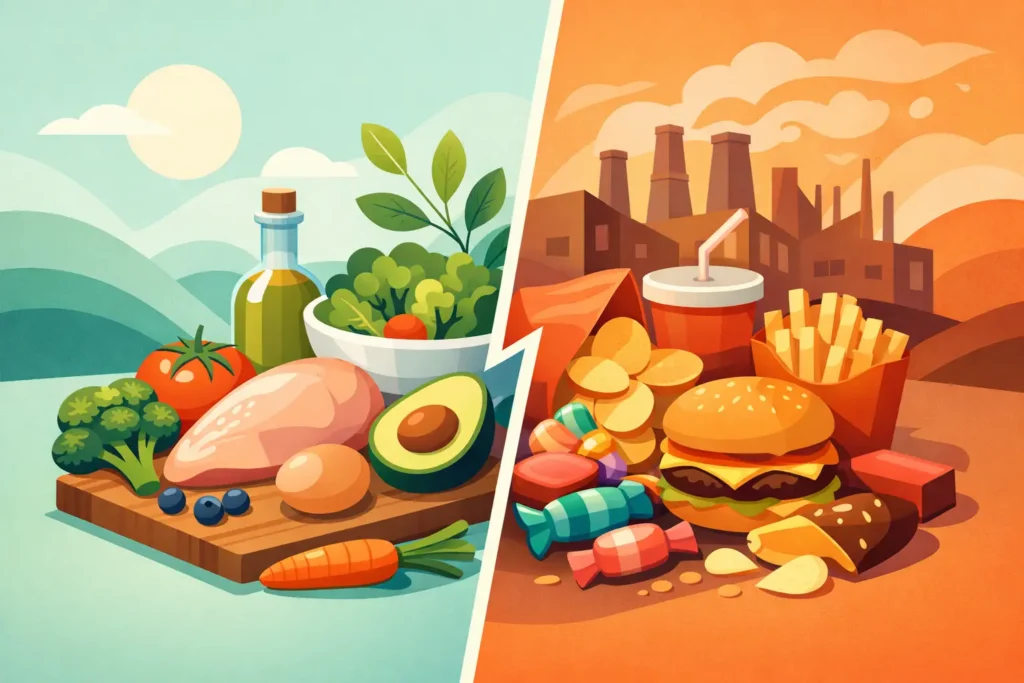 Ingredientes reales vs ultraprocesados: elige mejor
