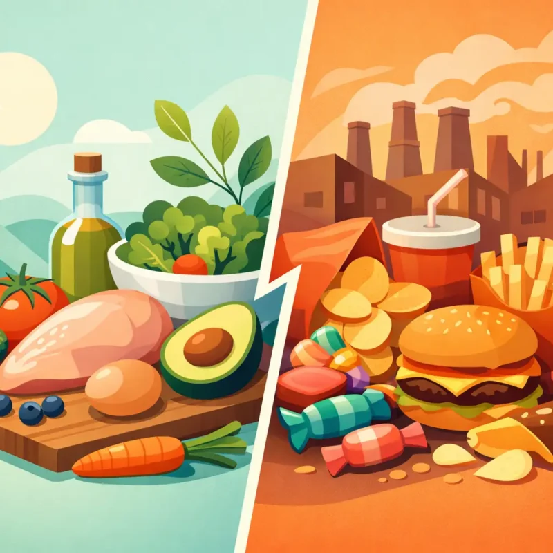 Ingredientes reales vs ultraprocesados: elige mejor