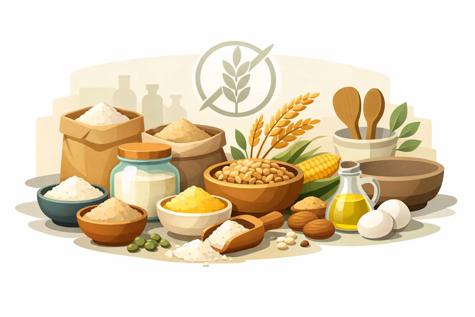 Mejores harinas naturales sin gluten en cocina