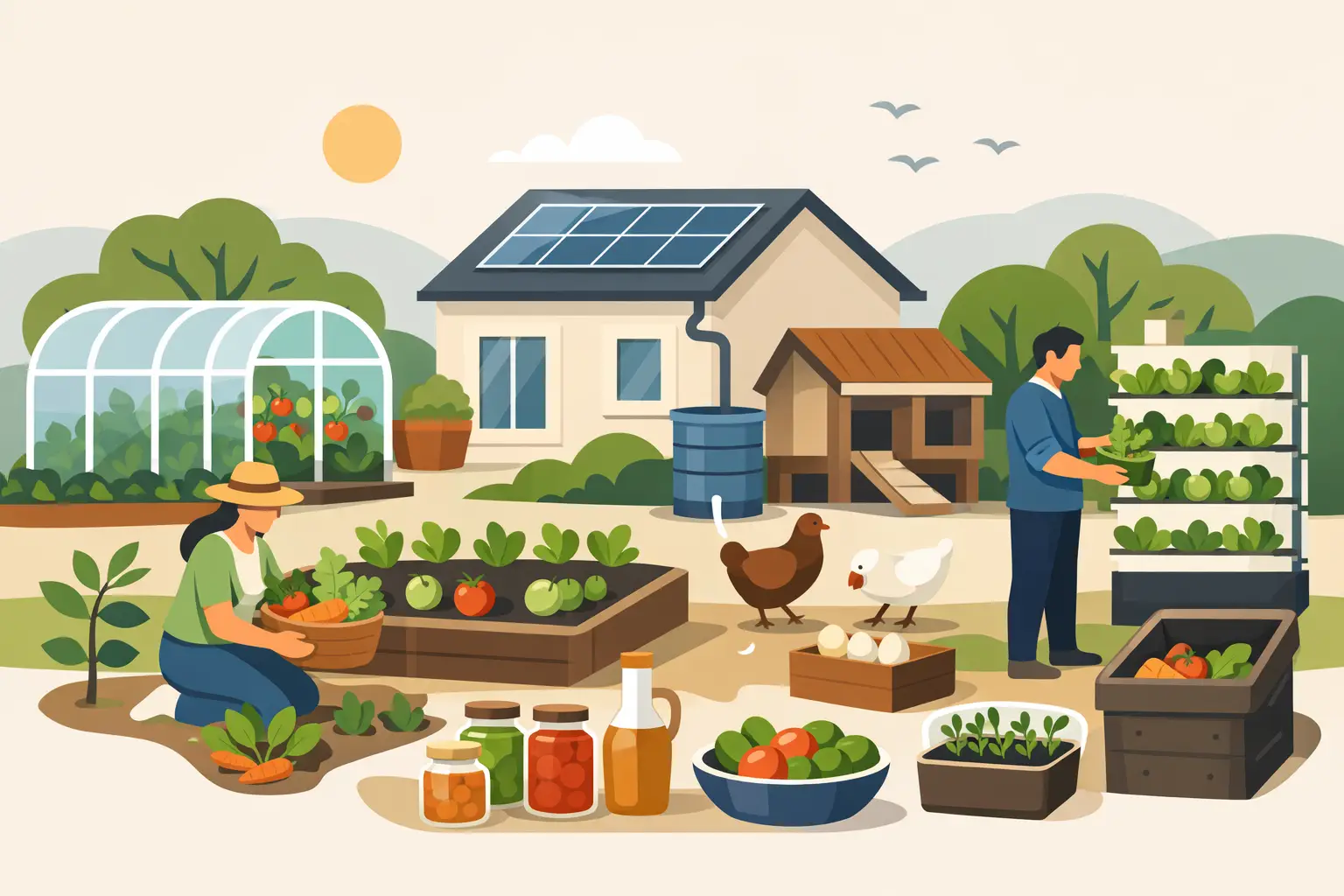 Autonomía alimentaria en casa, paso a paso