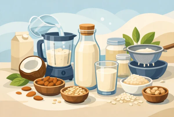 Cómo hacer leche vegetal casera sin ultraprocesados