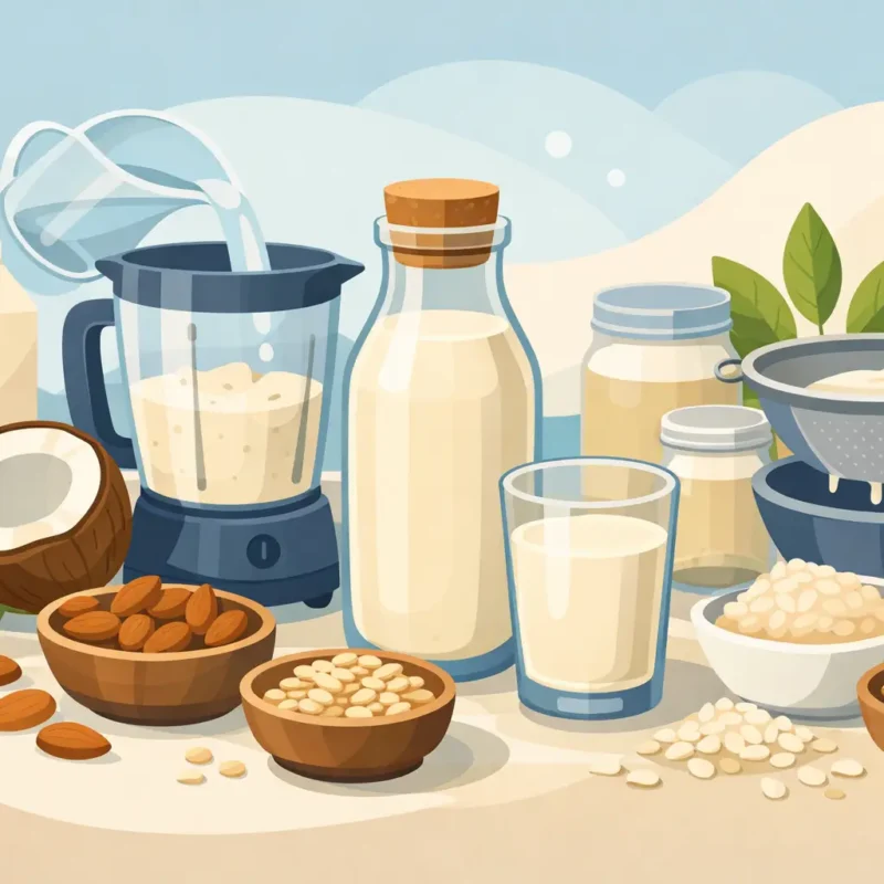 Cómo hacer leche vegetal casera sin ultraprocesados