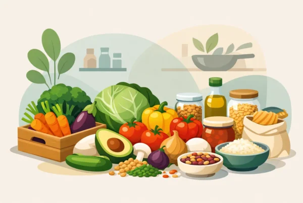 Despensa vegetal económica semanal sin reglas
