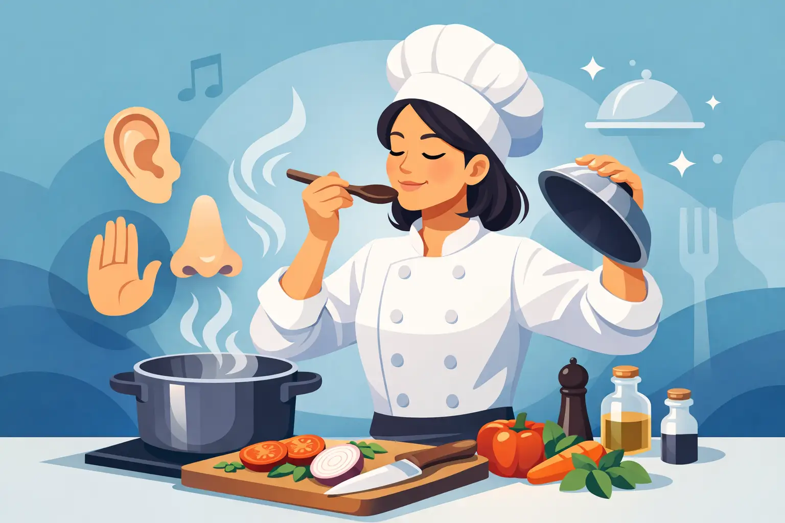 Guía para cocinar con sentidos y confianza