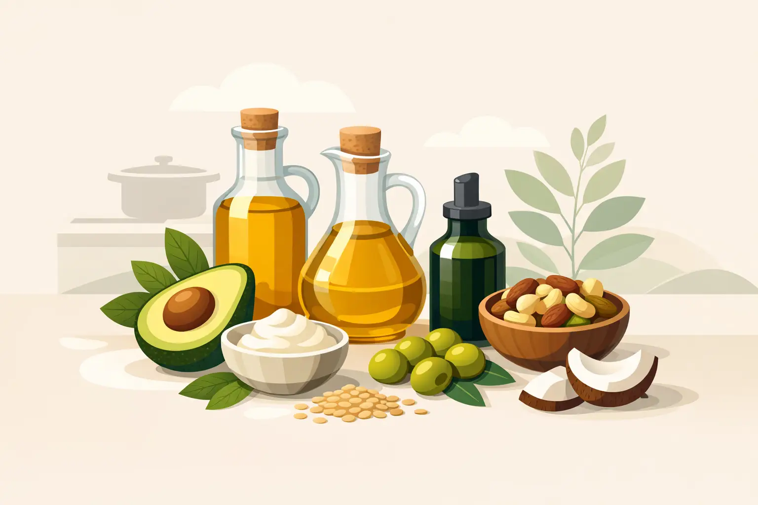 Mejores grasas vegetales para cocinar bien