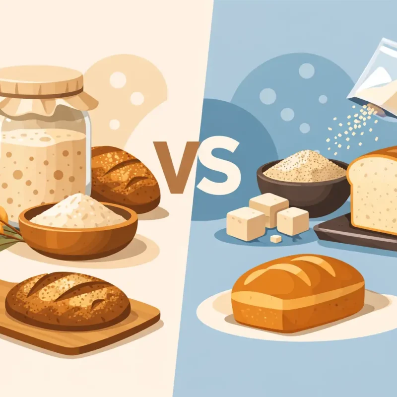 Masa madre vs levadura: cuál elegir al hornear
